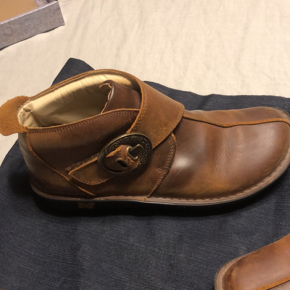 Alegria Caiti Brown Beauty Leather Boots, Size 40/10 - Picture 3 of 10
